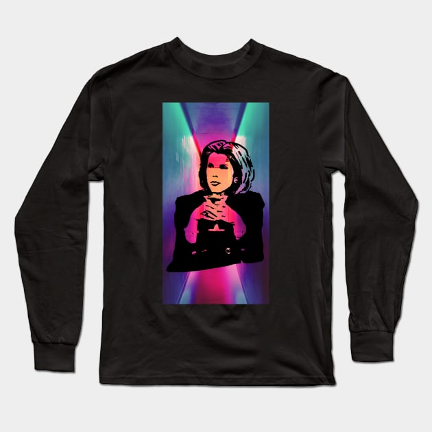 Christine Baranski Neon Long Sleeve T-Shirt by baranskini